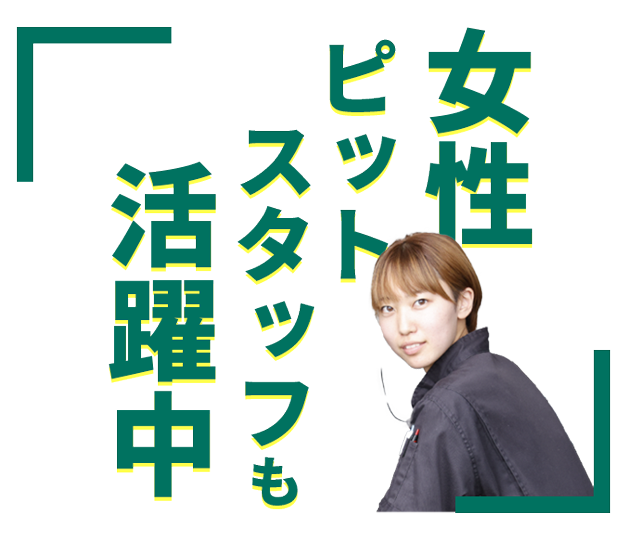 女性ピットスタッフも活躍中